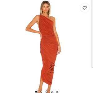 Norma Kamali Diana Gown in Cinnamon - size S - burnt orange midi maxi dress